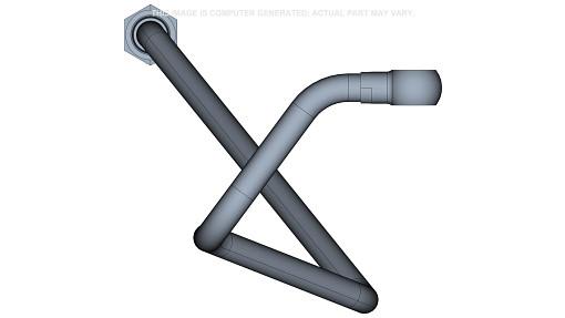87546195 - OEM RIGHT-HAND AXLE COOLER TUBE 0.625" OD - CASE CONSTRUCTION
