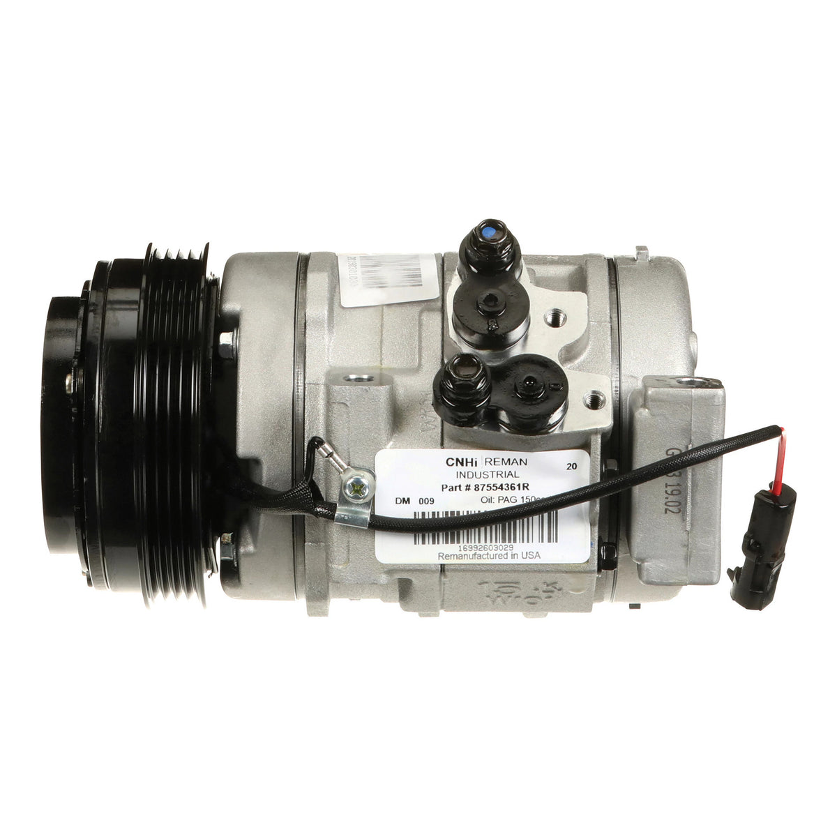 87554361R - OEM REMANUFACTURED AC COMPRESSOR - CASE CONSTRUCTION
