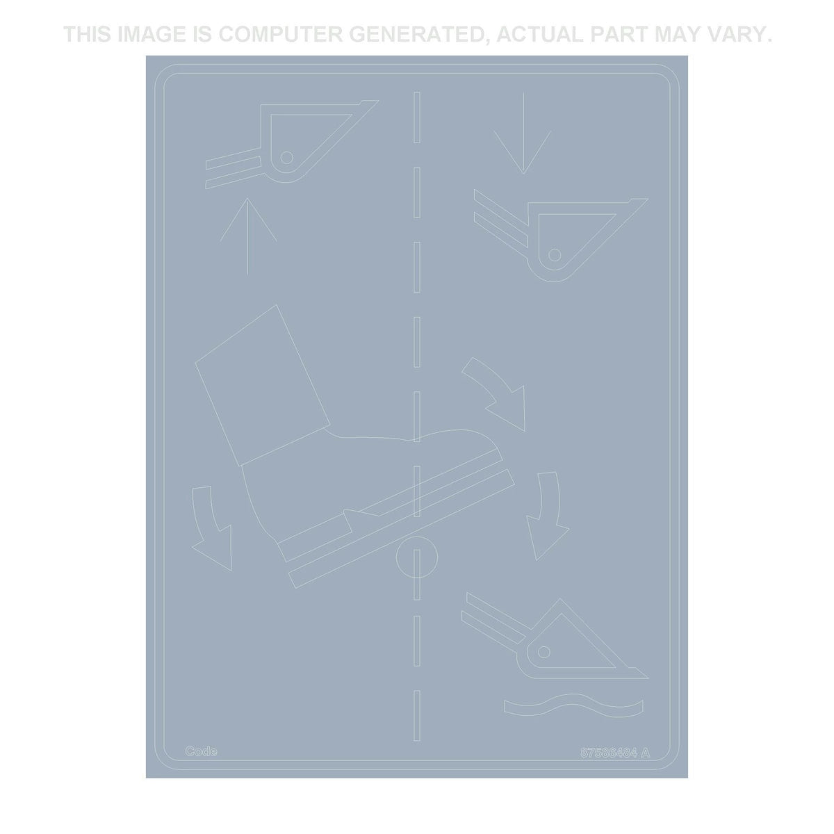 87586484 - OEM DECAL - CASE CONSTRUCTION