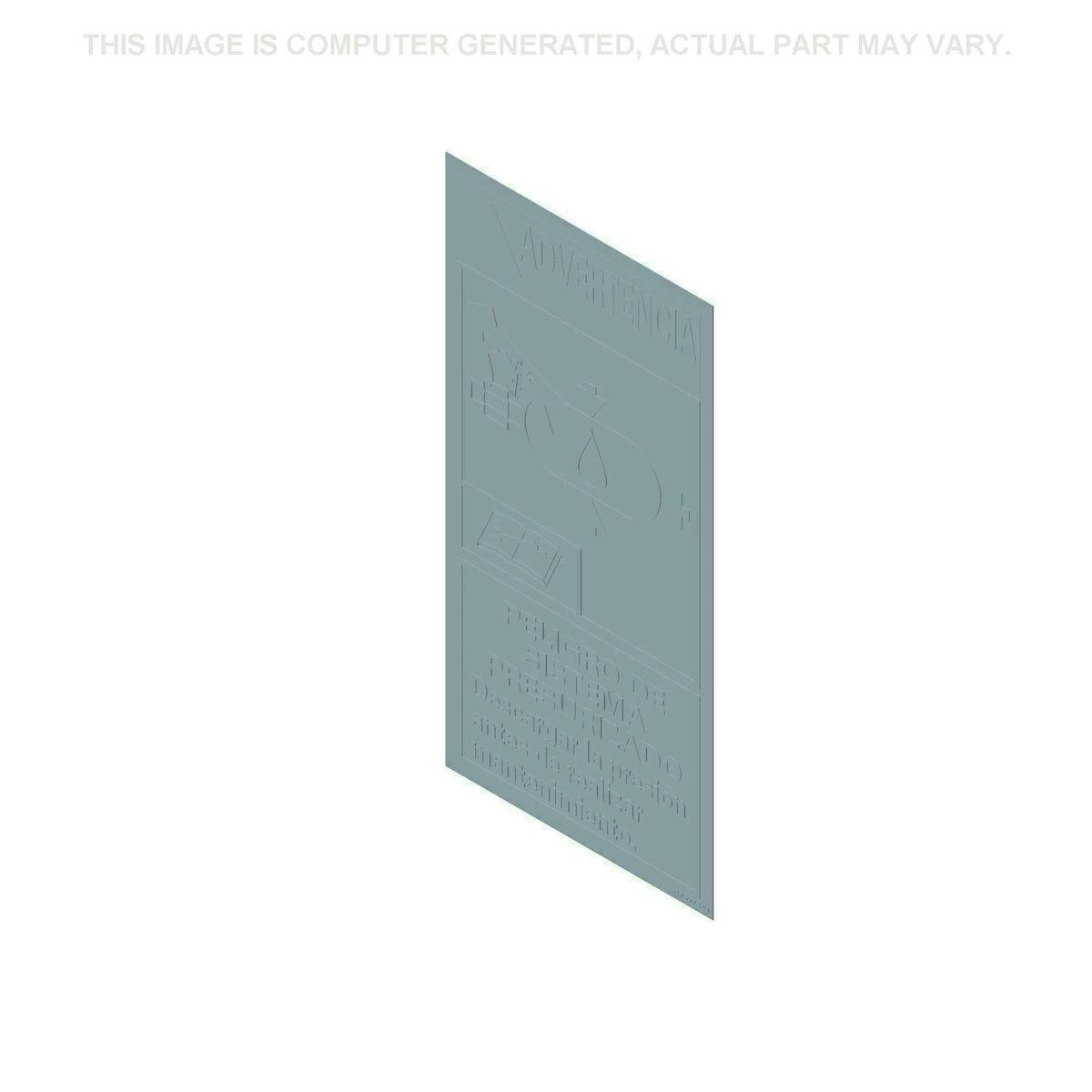 87597329 - OEM Warning Decal - Case Construction