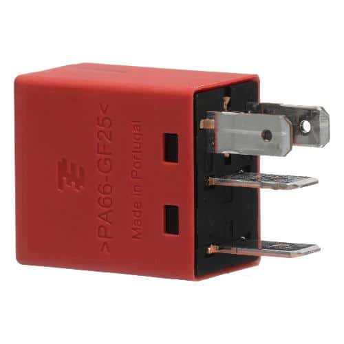 87604032 - OEM RELAY MICRO 12V-30A RED N.O. - CASE CONSTRUCTION