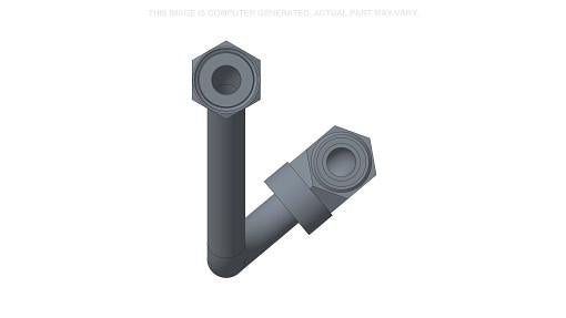 87616860 - OEM HYDRAULIC LIFT TUBE RIGID 14 MM ID X 16 MM OD - CASE CONSTRUCTION