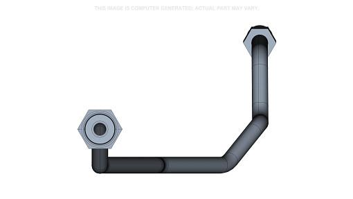 87620401 - OEM STEERING SUPPLY TUBE 12.70 MM OD X 807 MM L - CASE CONSTRUCTION