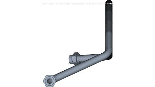 87623304 - OEM FRONT-WHEEL DRIVE HYDRAULIC CIRCUIT TUBE 25 MM ID X 28 MM OD - CASE CONSTRUCTION