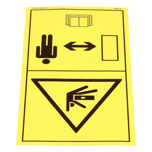 87626172 - OEM WARNING DECAL - CASE CONSTRUCTION