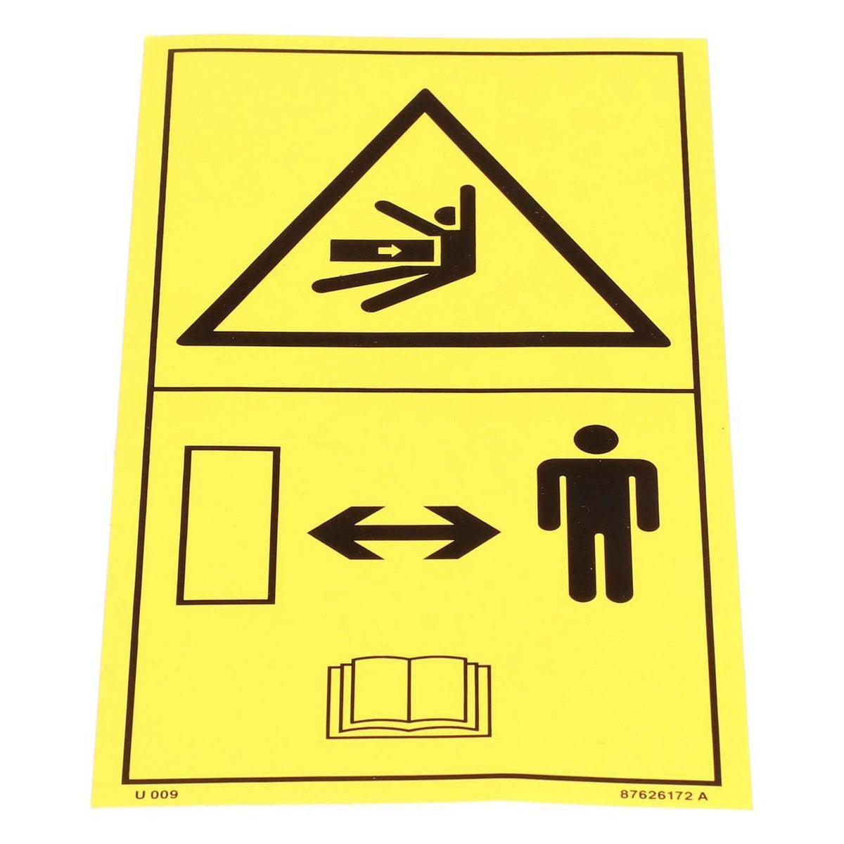 87626172 - OEM WARNING DECAL - CASE CONSTRUCTION