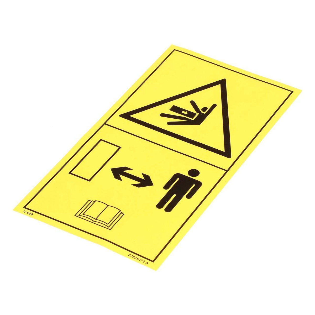 87626172 - OEM WARNING DECAL - CASE CONSTRUCTION