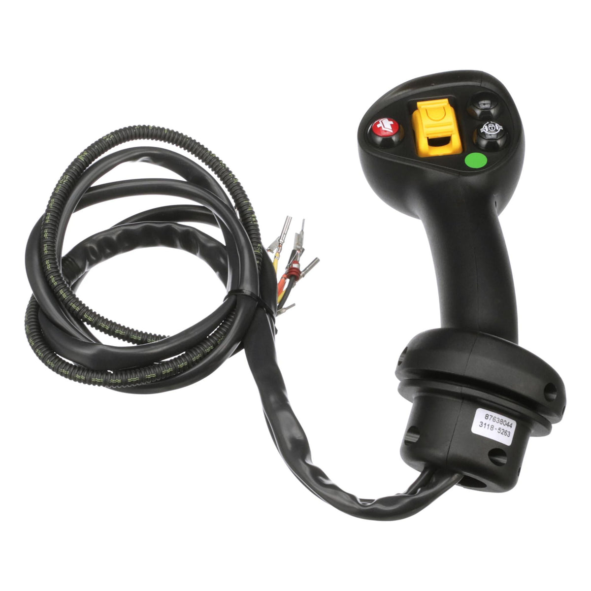 87638044 - OEM 4-BUTTON LOADER CONTROL HANDLE - CASE CONSTRUCTION