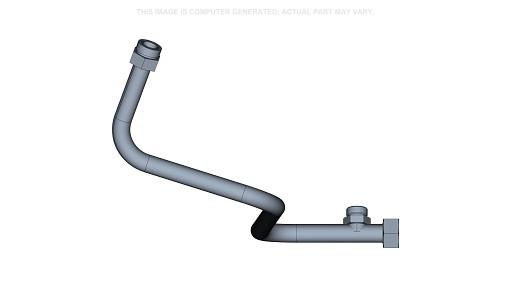87638995 - OEM LIFT CYLINDER ROD TUBE LEFT-HAND 1.25" OD - CASE CONSTRUCTION