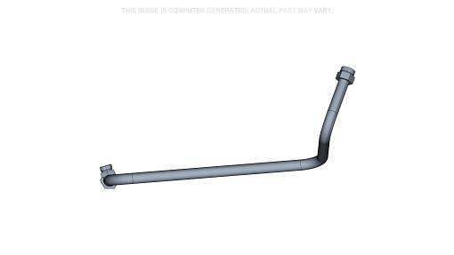 87638995 - OEM LIFT CYLINDER ROD TUBE LEFT-HAND 1.25" OD - CASE CONSTRUCTION