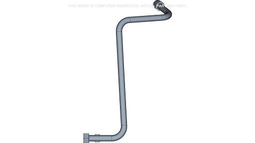 87638997 - OEM LIFT CYLINDER BASE TUBE RIGHT-HAND 1.25" OD - CASE CONSTRUCTION