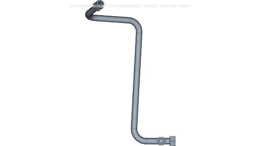 87638997 - OEM LIFT CYLINDER BASE TUBE RIGHT-HAND 1.25" OD - CASE CONSTRUCTION