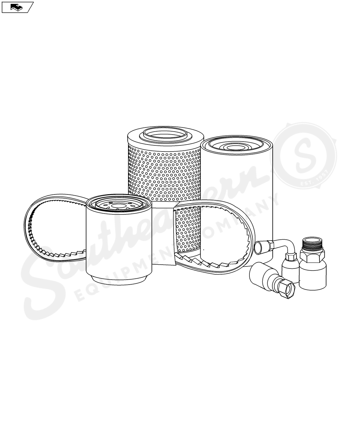 87682994 - OEM AIR FILTER - CASE CONSTRUCTION
