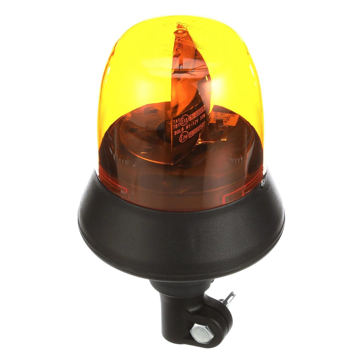 87723255 - OEM FLEXIBLE BASE ROTATING BEACON 12V - 55W 149MM OD X 263MM H - CASE CONSTRUCTION