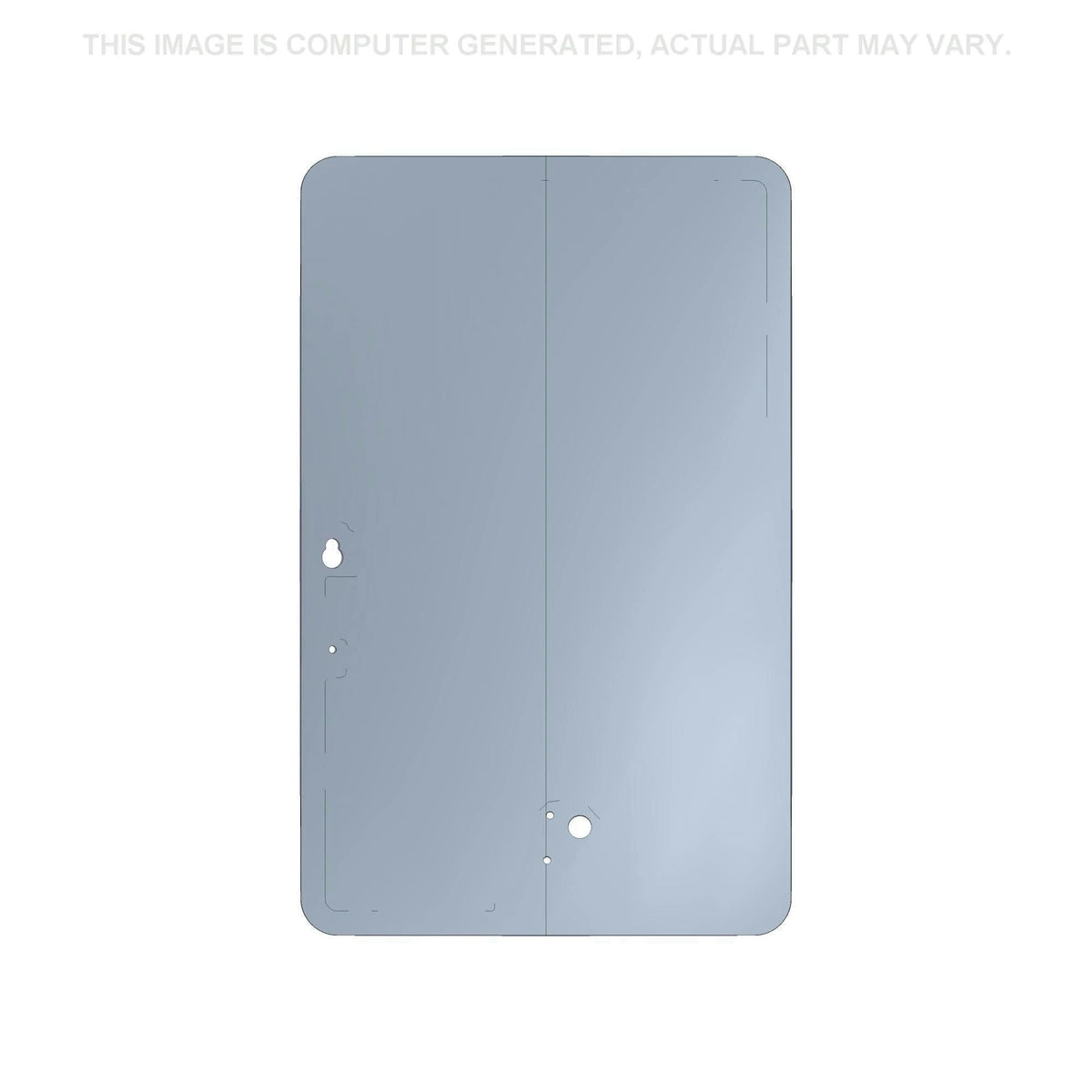 87727204 - OEM DOOR GLASS FRONT CURVED - CASE CONSTRUCTION