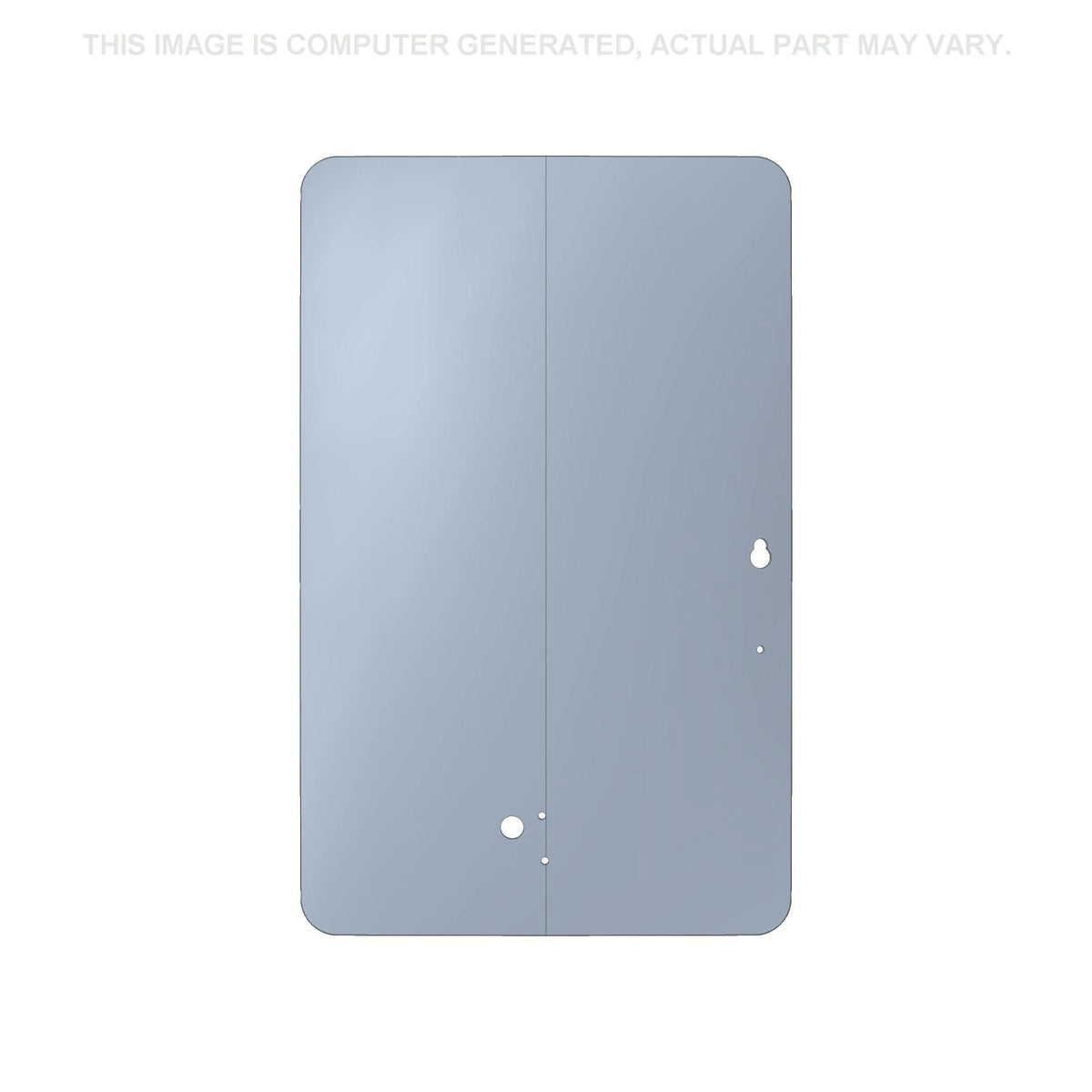 87727204 - OEM DOOR GLASS FRONT CURVED - CASE CONSTRUCTION