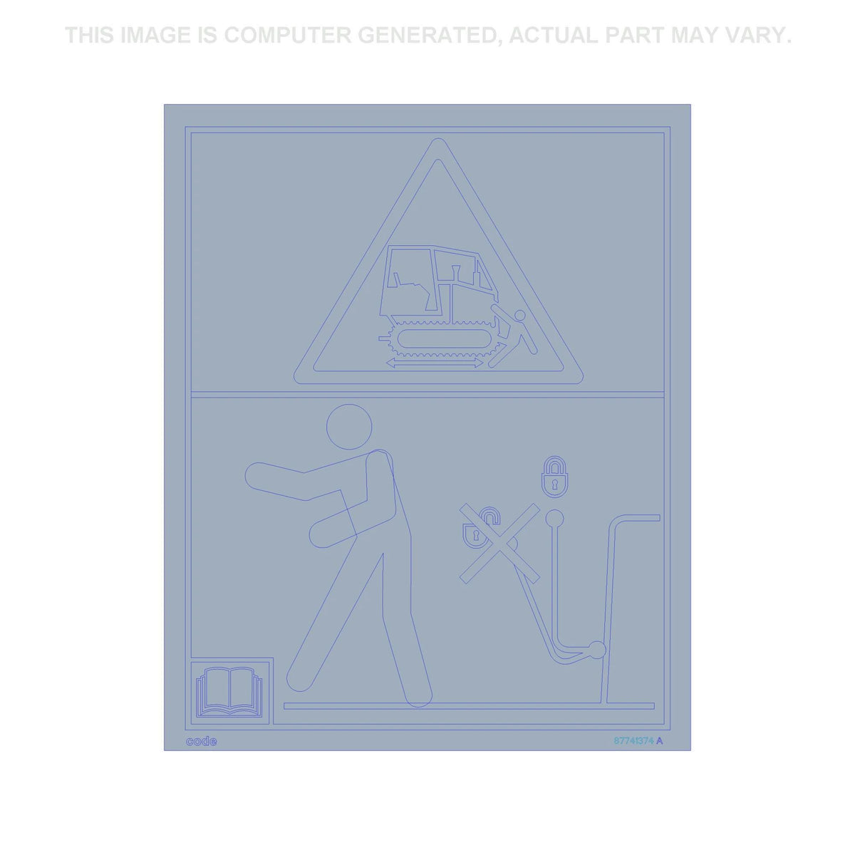87741374 - OEM DECAL - CASE CONSTRUCTION