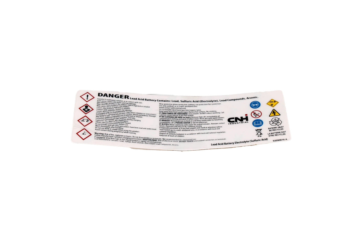 92090816 - OEM DECAL - CASE CONSTRUCTION