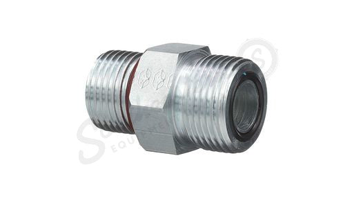 9621483 - OEM HYDRAULIC CONNECTOR FITTING 1IN-14 ORFS X 7/8IN-14 ORB - CASE CONSTRUCTION