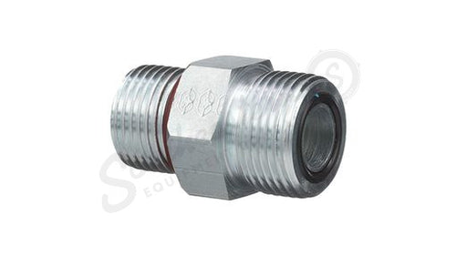 9621483 - OEM HYDRAULIC CONNECTOR FITTING 1IN-14 ORFS X 7/8IN-14 ORB - CASE CONSTRUCTION