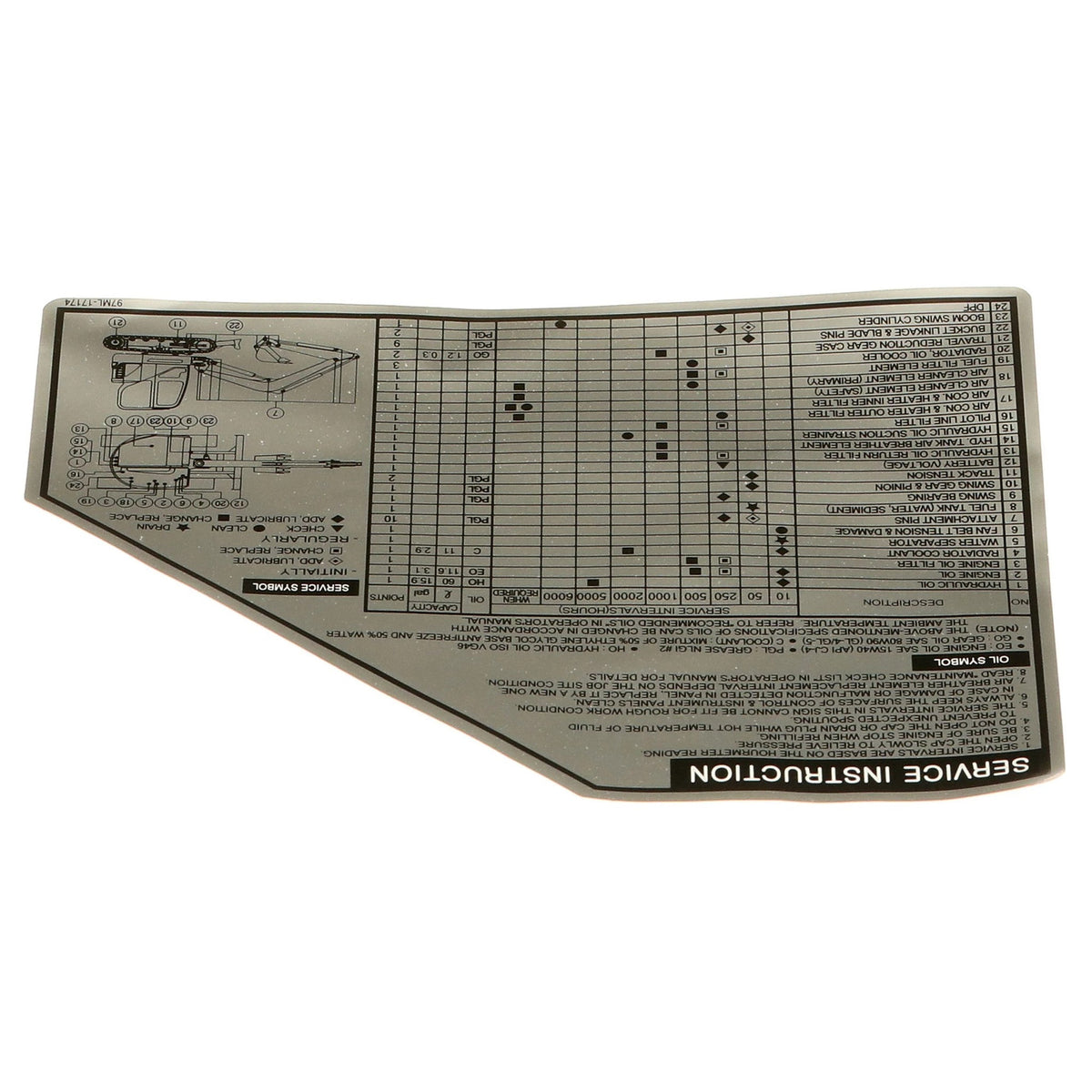 97ML-17174 - OEM DECAL - CASE CONSTRUCTION