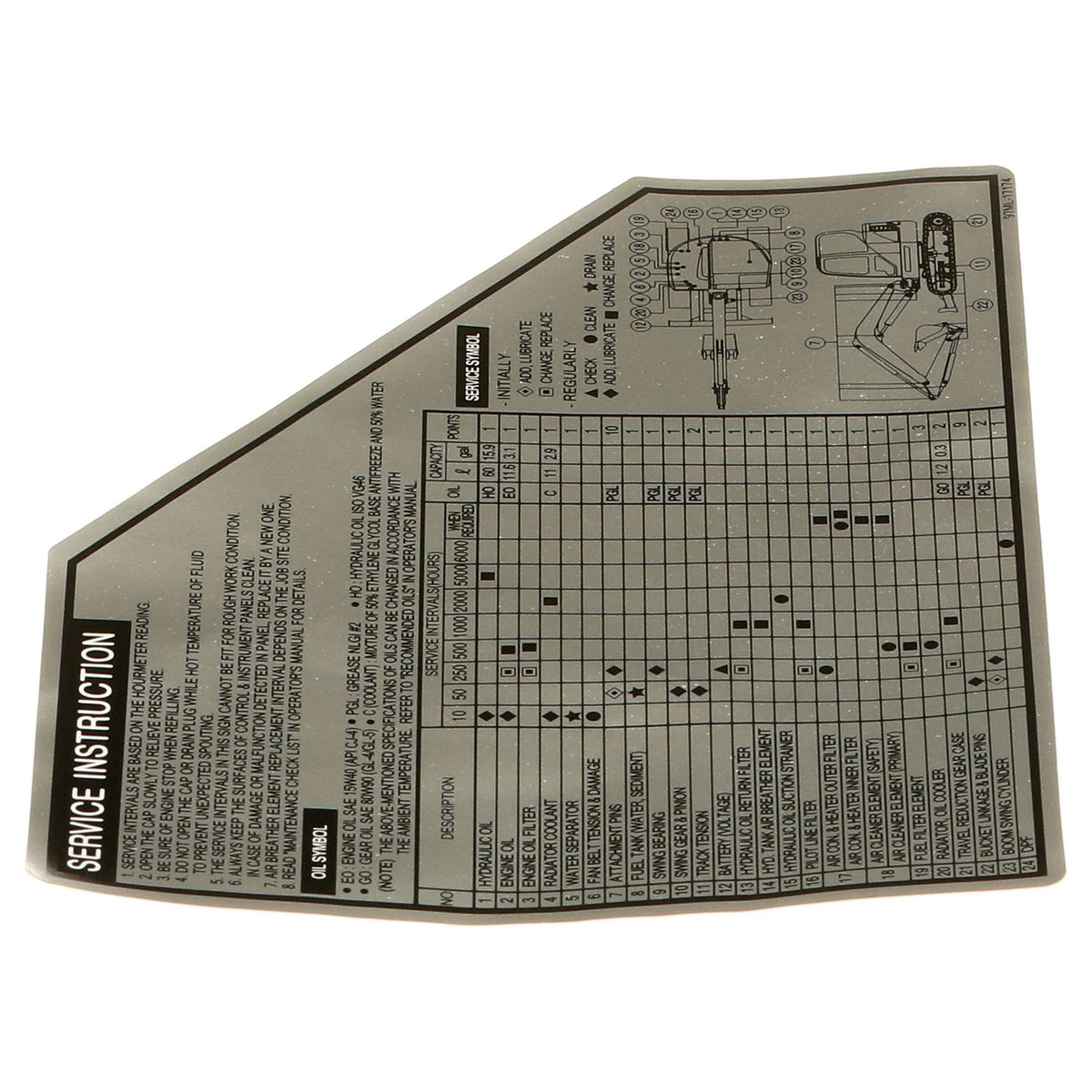 97ML-17174 - OEM DECAL - CASE CONSTRUCTION