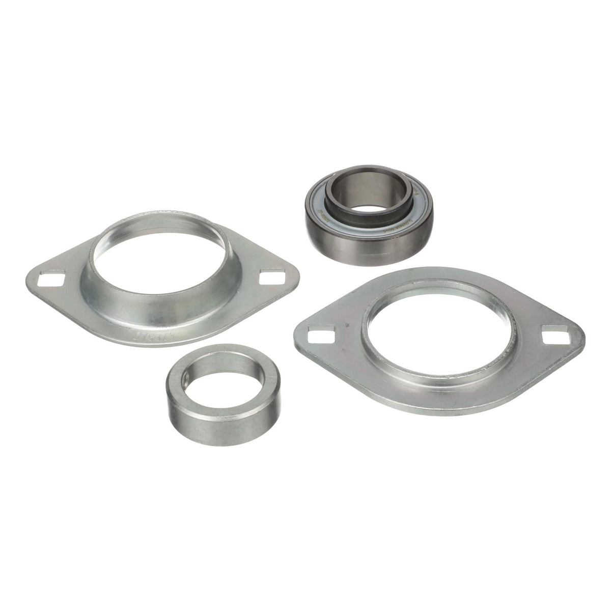 9837806 - OEM 2 BOLT FLANGE BEARING ASSEMBLY w/ COLLAR - CASE CONSTRUCTION