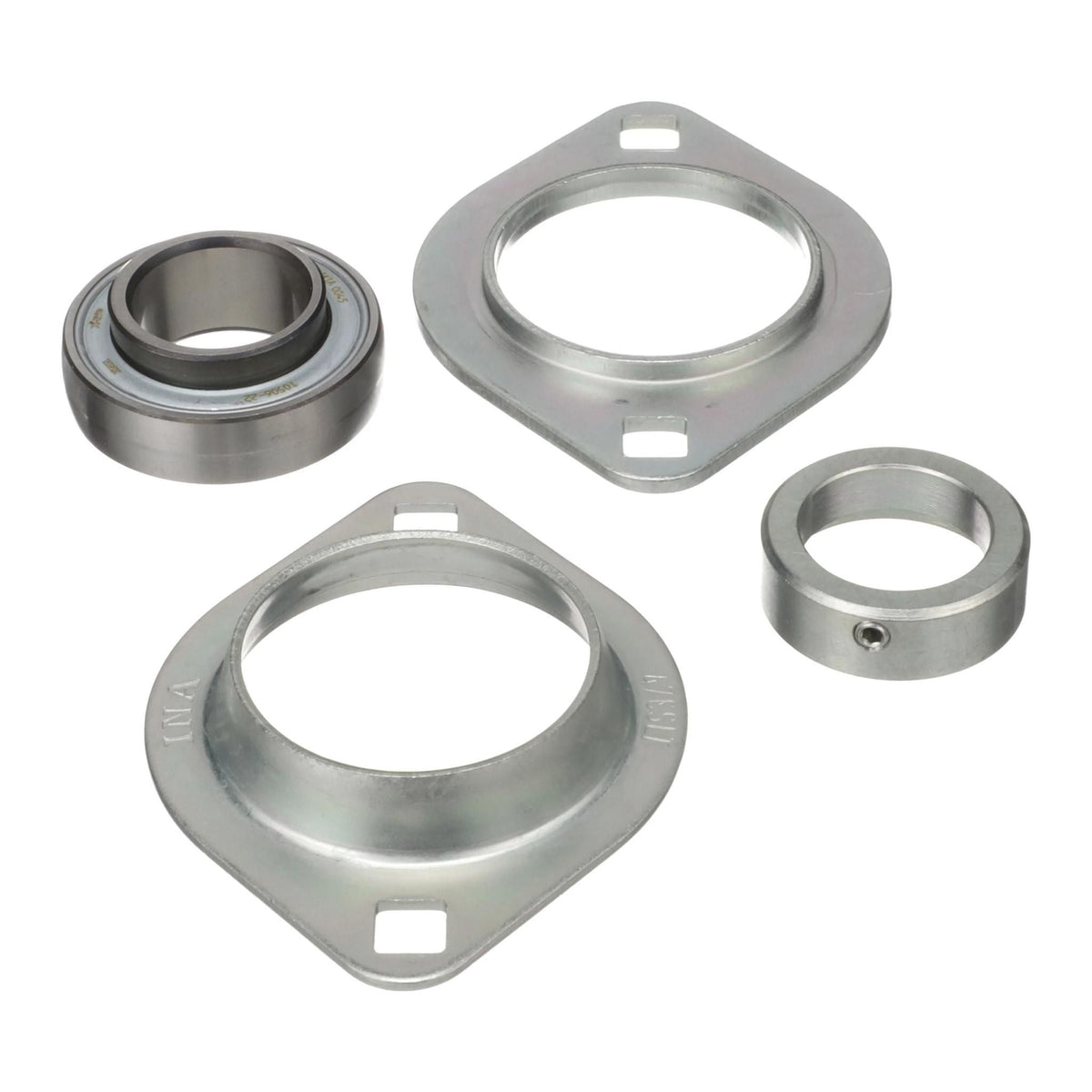 9837806 - OEM 2 BOLT FLANGE BEARING ASSEMBLY w/ COLLAR - CASE CONSTRUCTION