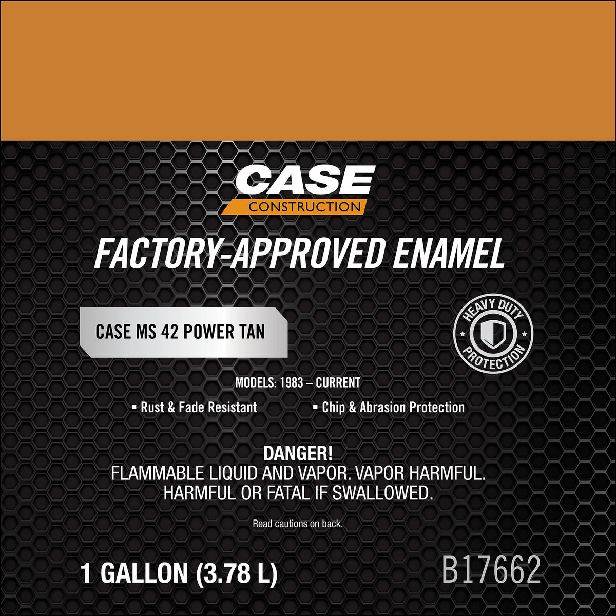 B17662 - OEM PAINT GALLON POWER TAN - CASE CONSTRUCTION