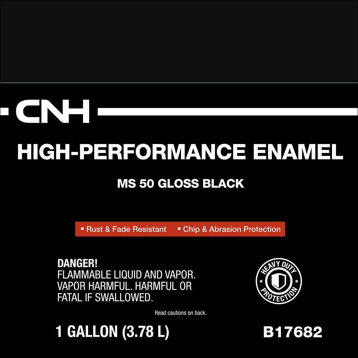 B17682 - OEM PAINT GALLON BLACK /IH - CASE CONSTRUCTION