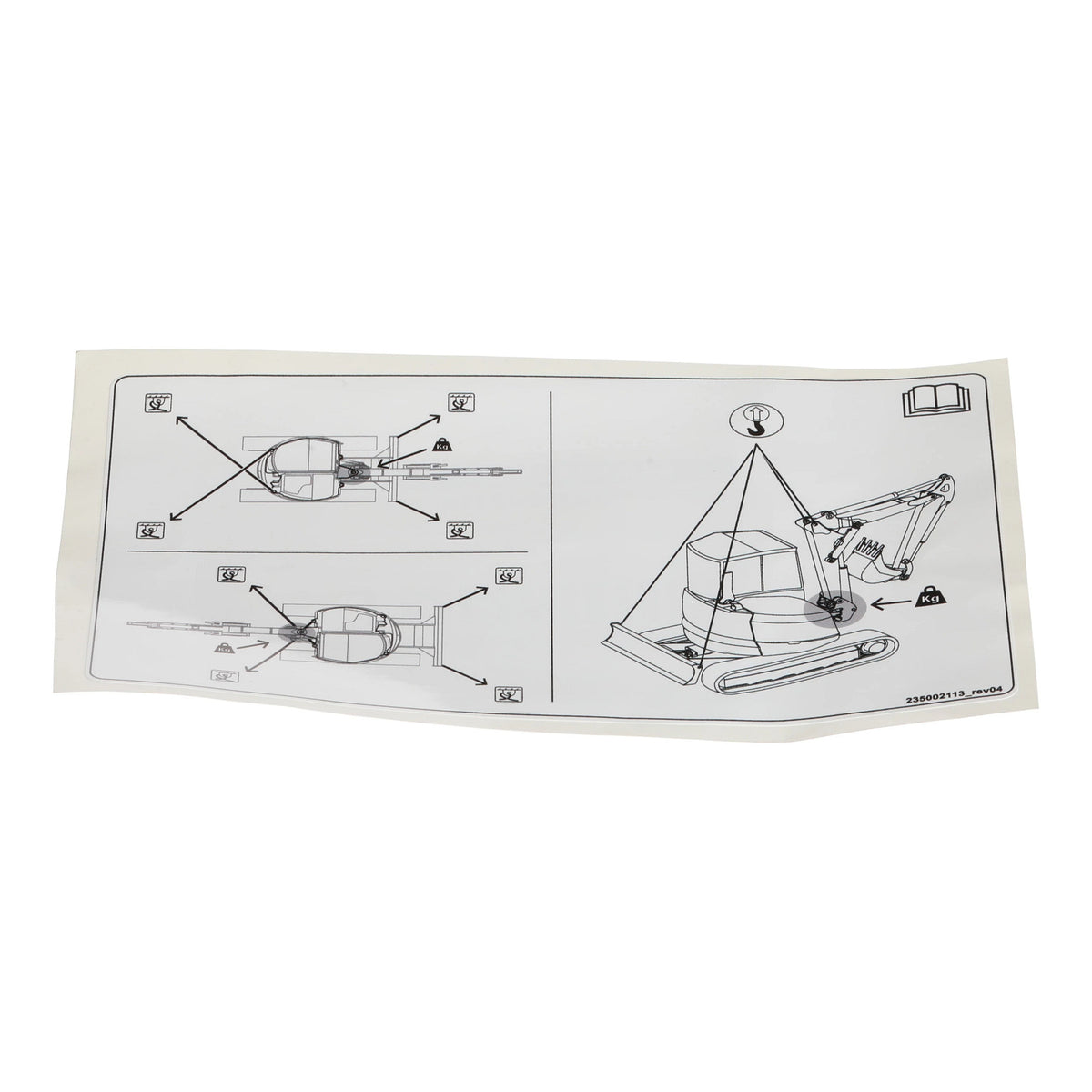 B235002113 - OEM DECAL - CASE CONSTRUCTION