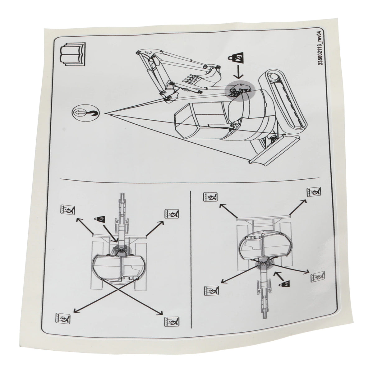 B235002113 - OEM DECAL - CASE CONSTRUCTION