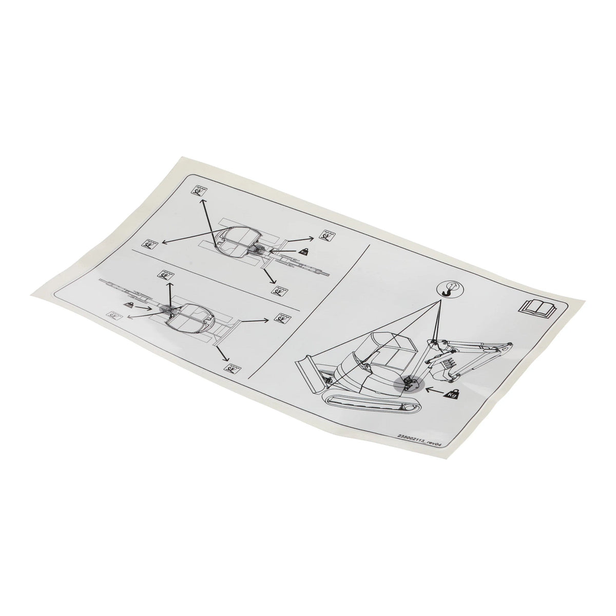 B235002113 - OEM DECAL - CASE CONSTRUCTION