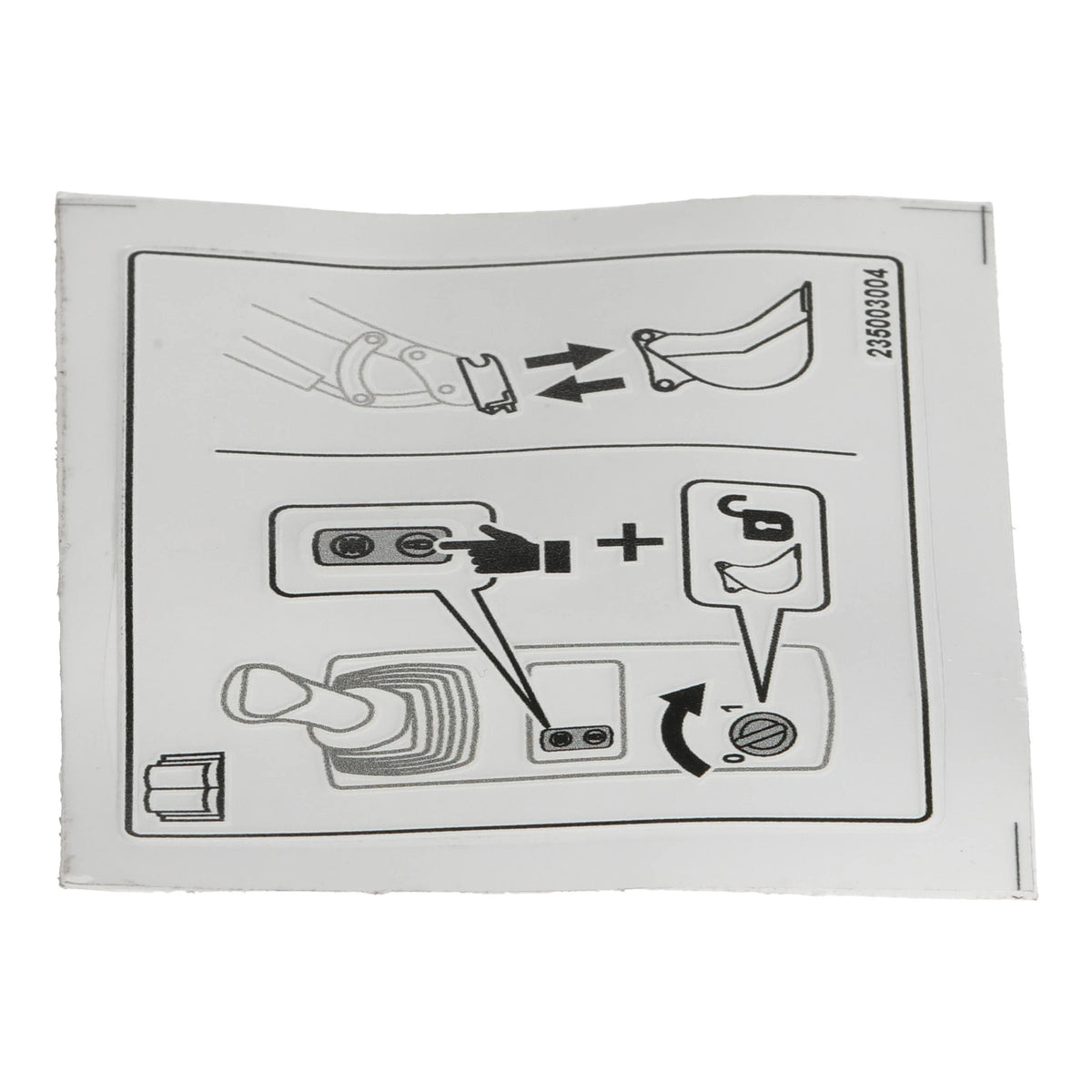 B235003004 - OEM DECAL - CASE CONSTRUCTION