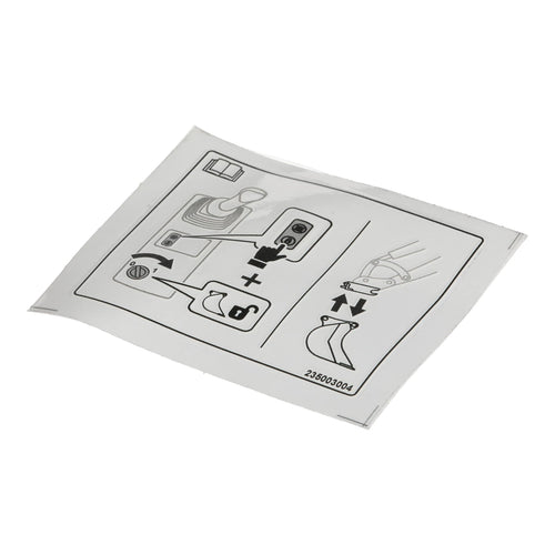 B235003004 - OEM DECAL - CASE CONSTRUCTION