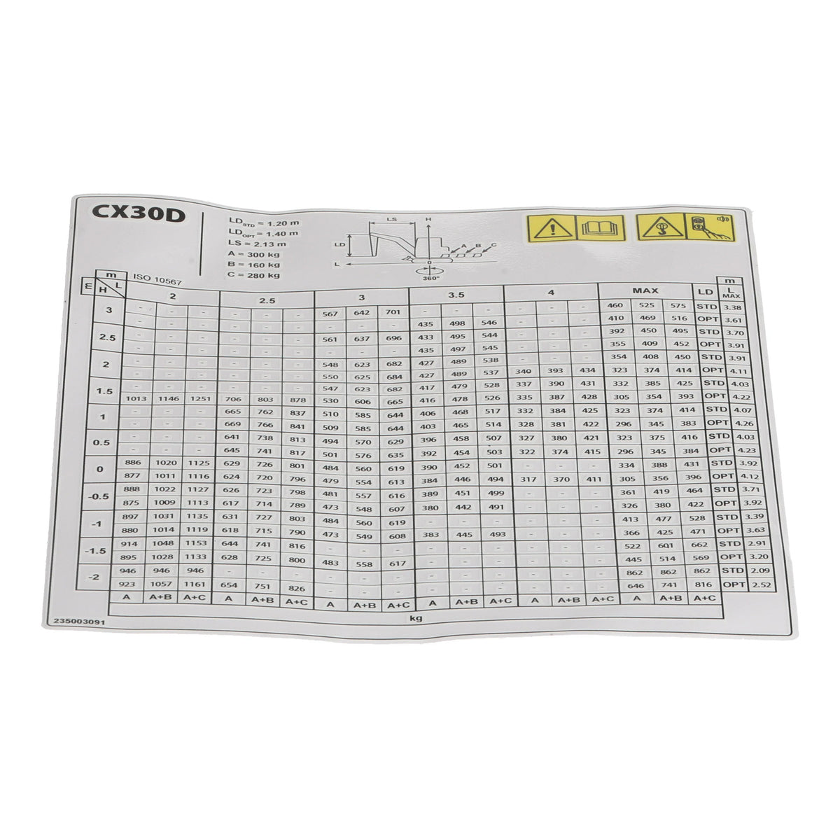 B235003091 - Calcomanía OEM - Case Construction