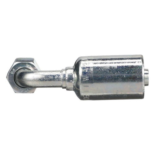 B90763 - OEM HYDRAULIC FITTING FEMALE JIC 37 SWIVEL 90 DEGREE S-DROP - CASE CONSTRUCTION