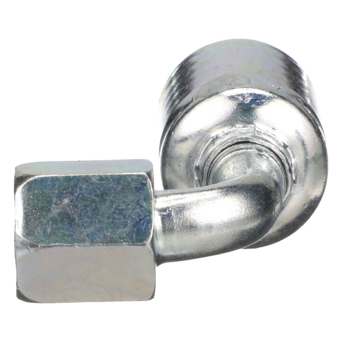 B90763 - OEM HYDRAULIC FITTING FEMALE JIC 37 SWIVEL 90 DEGREE S-DROP - CASE CONSTRUCTION