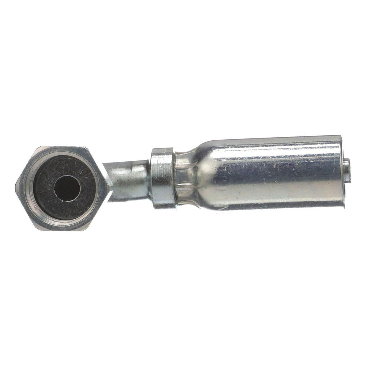 B90773 - OEM HYDRAULIC FITTING FEMALE JIC 37 SWIVEL 45 DEGREE ELBOW - CASE CONSTRUCTION