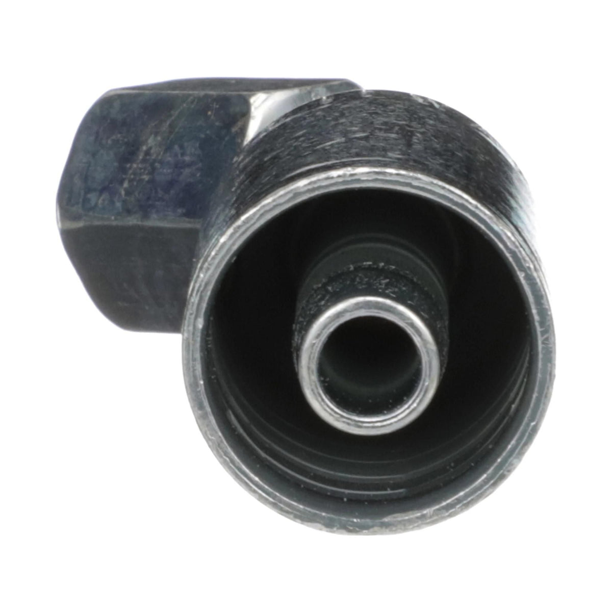 B90775 - OEM HYDRAULIC FITTING FEMALE JIC 37 SWIVEL 45 DEGREE ELBOW - CASE CONSTRUCTION