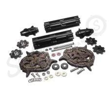 B95584A - OEM COMPLETE ROLL & CHAIN ASSEMBLY CHROME PINS 1 ROW - CASE CONSTRUCTION