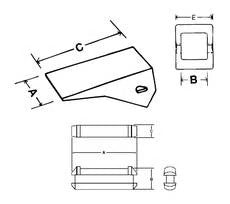 B96412 - Dent de godet d'origine - Case Construction
