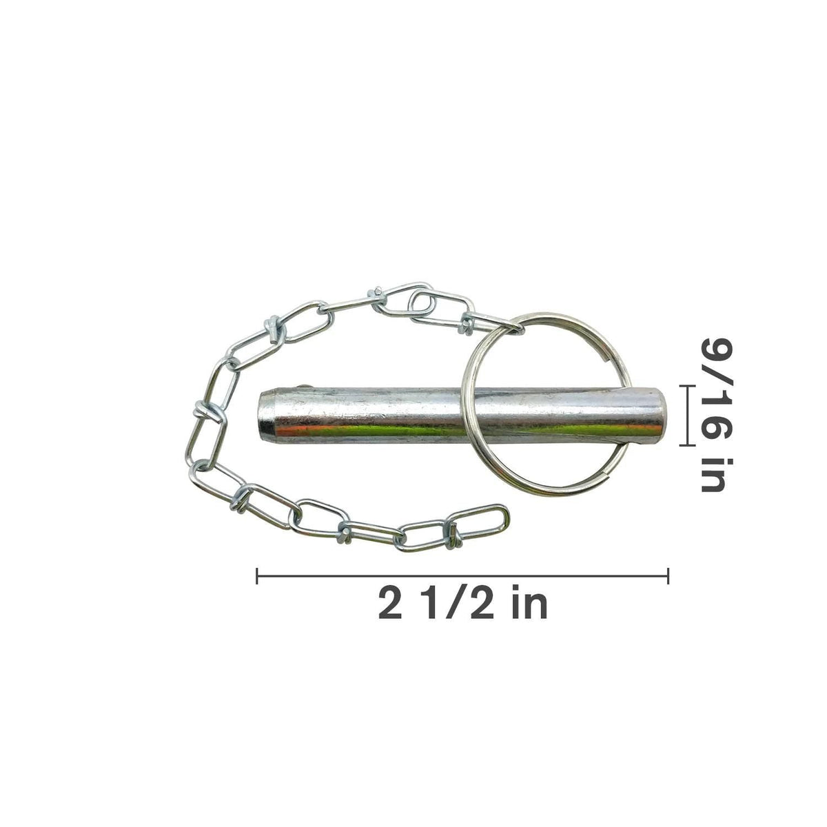 BE-025-CAX - OEM PIN & CHAIN FOR TRAILER JACKS 9/16IN X 2 1/2IN USABLEL - CASE CONSTRUCTION