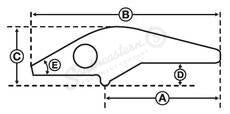 D127918 - OEM BUCKET TOOTH SHANK - CASE CONSTRUCTION