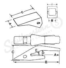 D139846 - OEM BUCKET TOOTH - CASE CONSTRUCTION