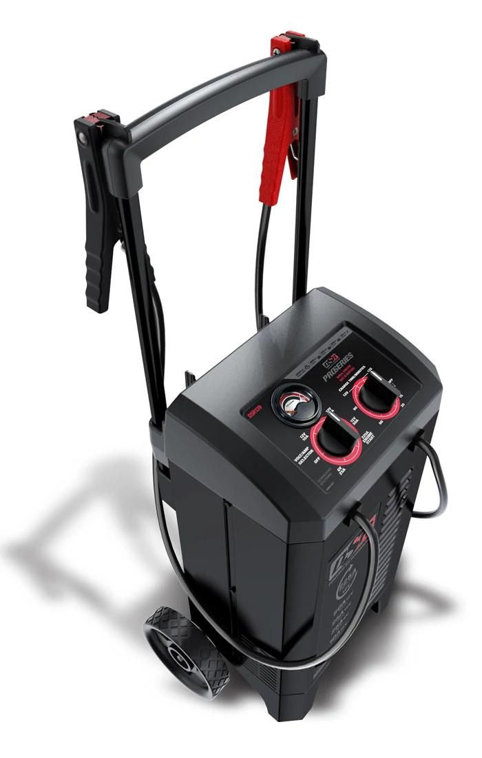 DSR139 - OEM SCHUMACHER 225A PROSERIES MANUAL BATTERY CHARGER/ENGINE STARTER - CASE CONSTRUCTION