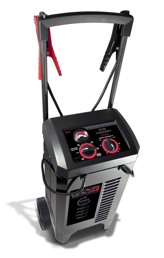 DSR140 - OEM SCHUMACHER 200A PROSERIES MANUAL BATTERY CHARGER/ENGINE STARTER - CASE CONSTRUCTION