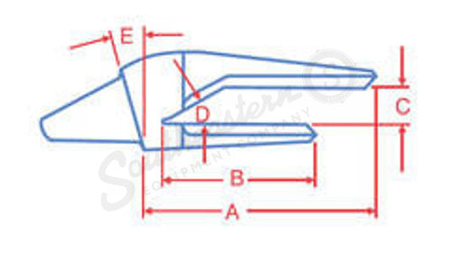 122667A1 - OEM BUCKET TOOTH SHANK - CASE CONSTRUCTION