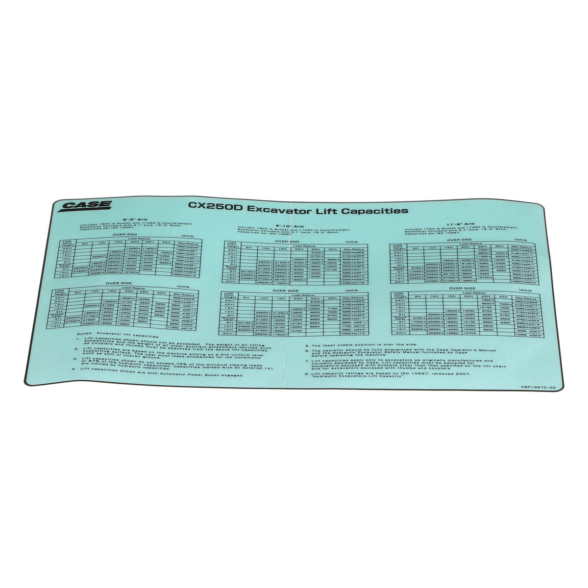 KBP16670 - OEM DECAL - CASE CONSTRUCTION