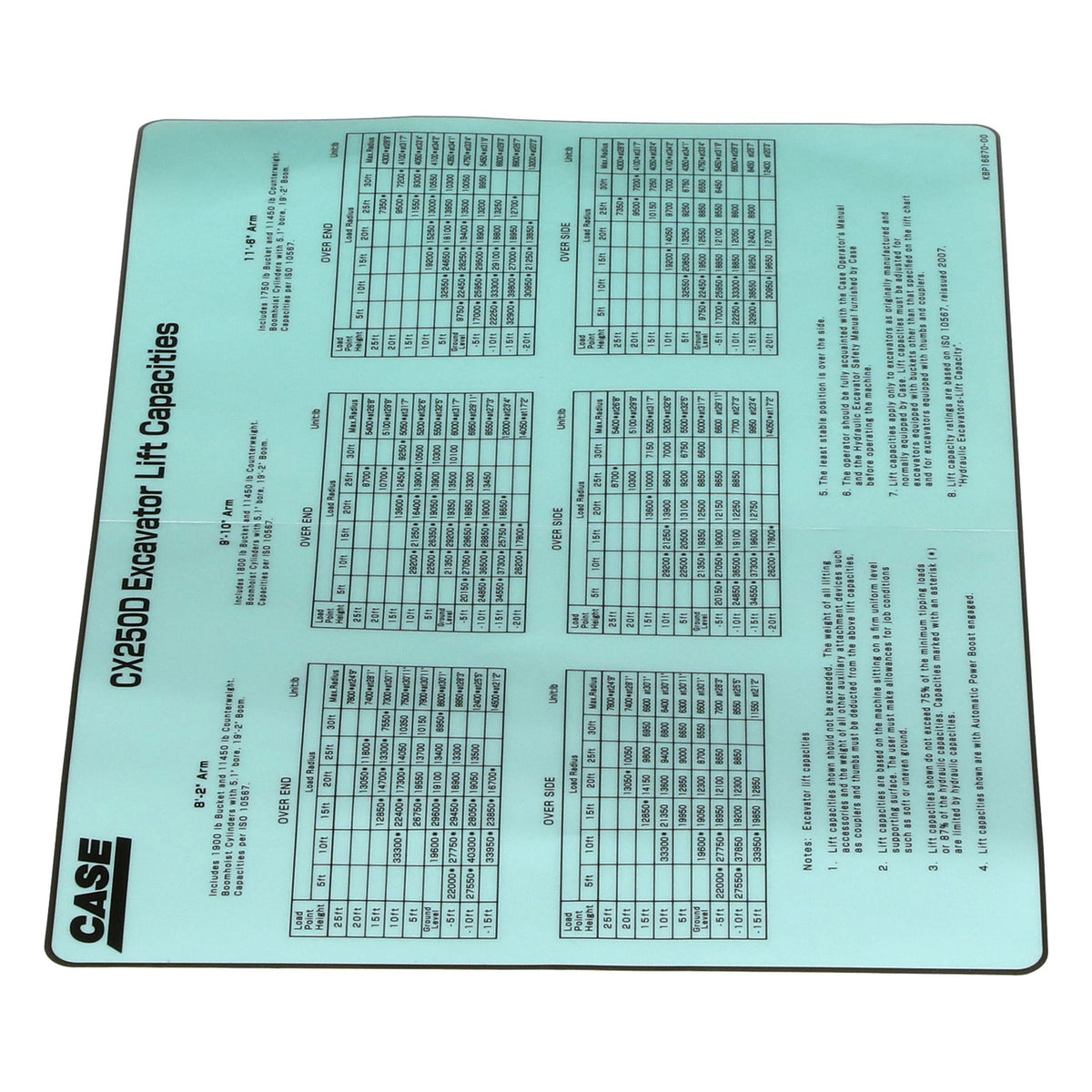 KBP16670 - OEM DECAL - CASE CONSTRUCTION